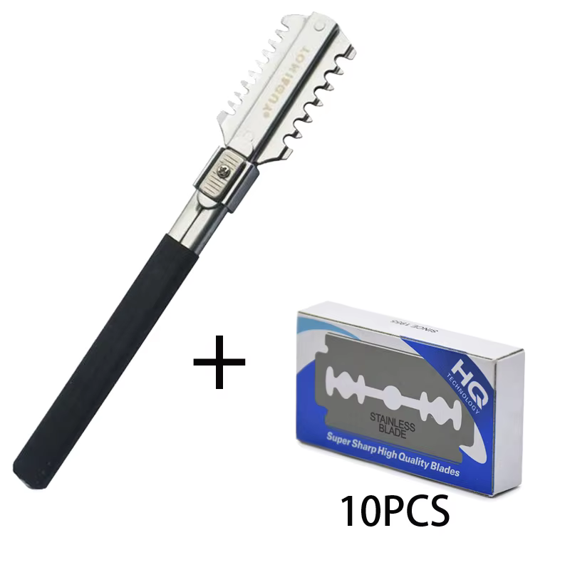 Men'S Grooming Razor - Doppel-Edge Rasieren Haarschnitt Rasiermesser Klingen Manuelle