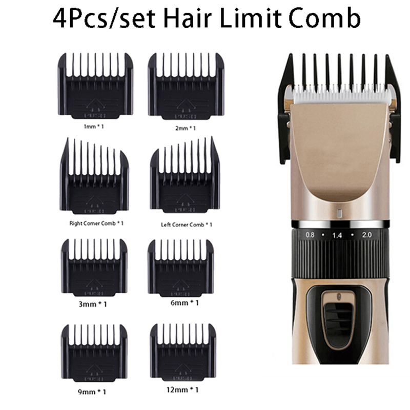 Men'S Grooming Guide - Haarschneidekamm-Set 4-teilig Professionelles Friseur-Salon-Pflegewerkzeug für Männer