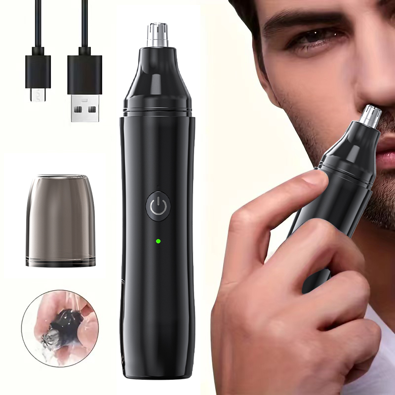 Men'S Grooming Hair Removal - Wiederaufladbarer Nasenhaarschneider und Gesichtshaarentferner für Männer