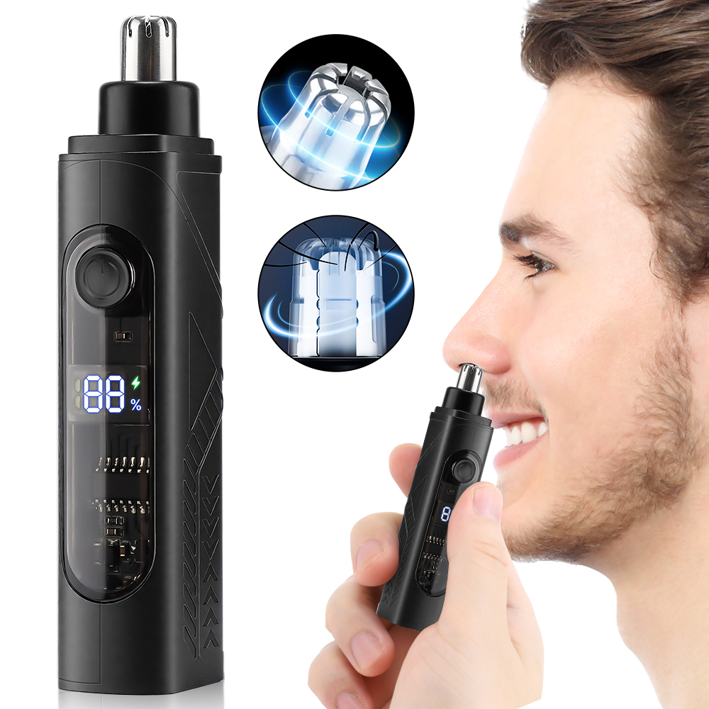Men'S Grooming Hair Removal - Wiederaufladbarer Nasenhaarschneider und Gesichtshaarentferner für Männer