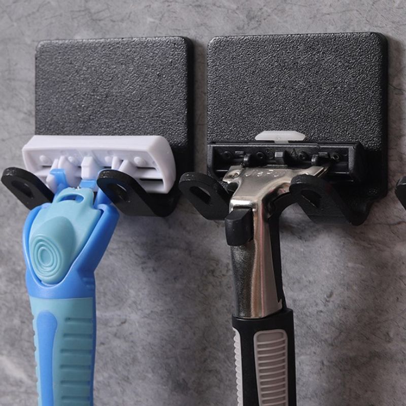 Men'S Grooming Razor - 2 Stück Bohrerfreier Rasiererhalter Aufbewahrungshaken Wandmontage