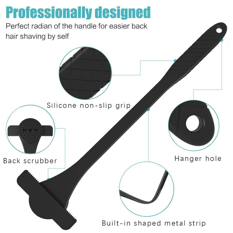 Flexibler Rückenrasierer mit l – Men'S Grooming Hair Removal Bewertung und Preis